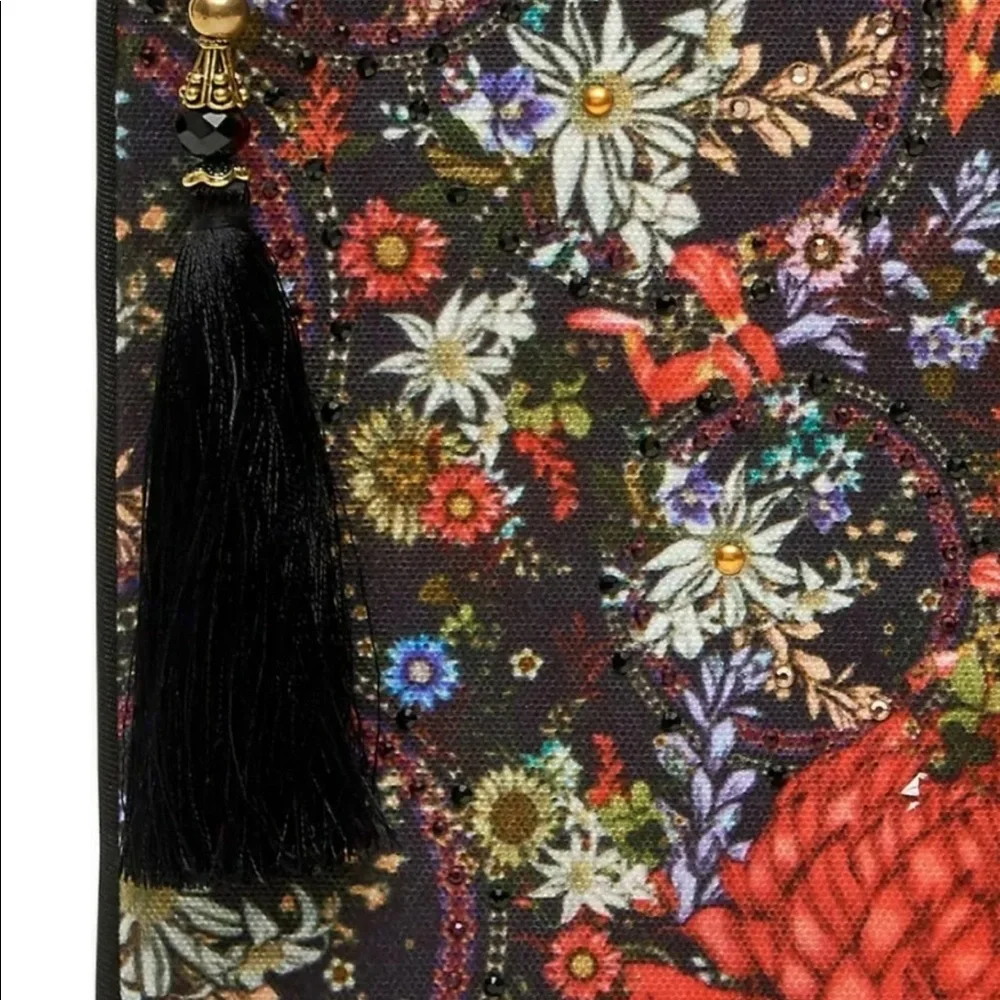 CAMILLA *Ms Matilda floral small canvas clutch bag